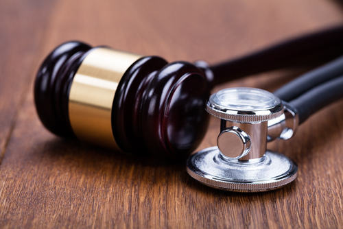 Gavel and stethoscope